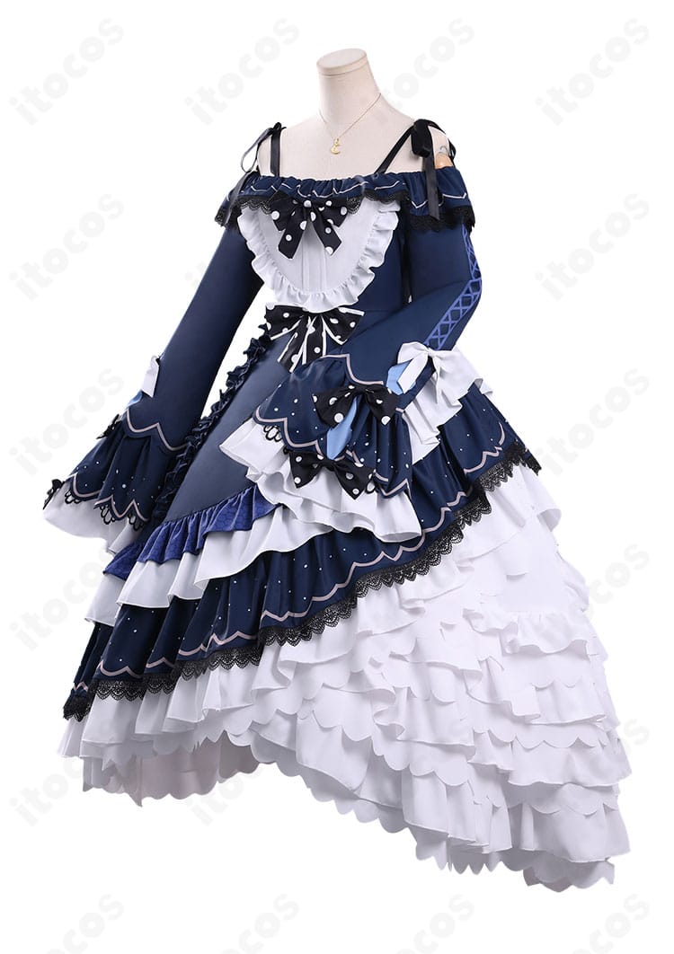 夏目アンアン衣装の側面シルエットとウエストライン