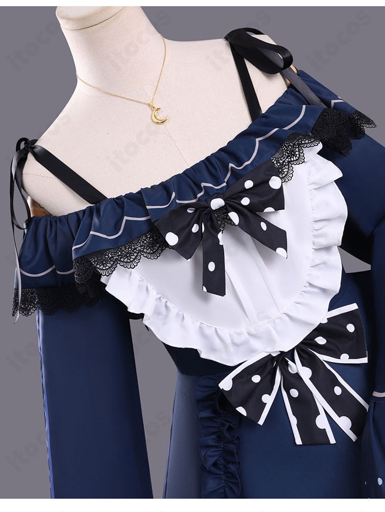 夏目アンアン衣装の襟元・胸元装飾ディテール