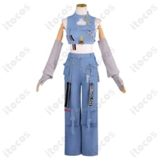 ホロライブ 轟はじめ Flashpoint衣装コスプレ 高再現で動きやすく撮影も映える5点セット - 4枚目の画像（サムネイル）