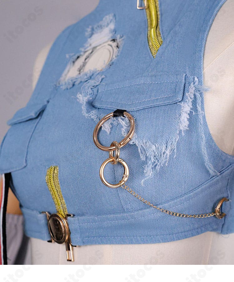 轟はじめ Flashpoint衣装 胸飾りの形状と固定方法