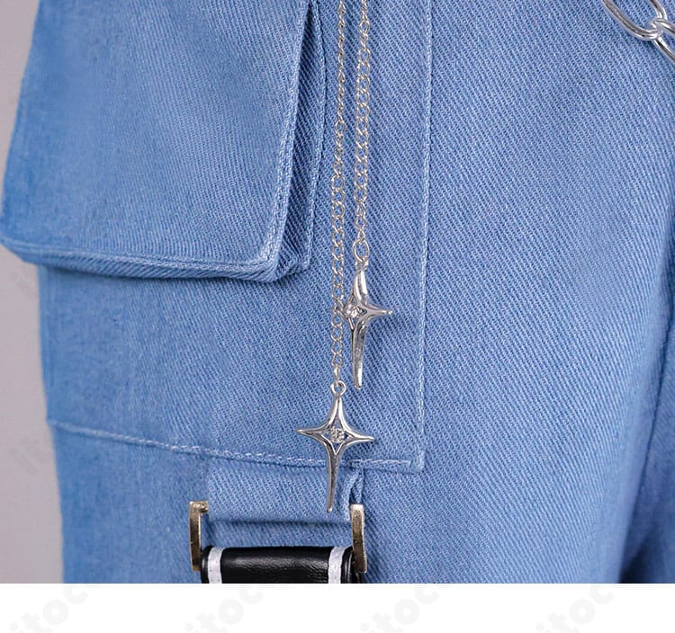 轟はじめ Flashpoint衣装 ウエストのチェーン風ネックレス装飾