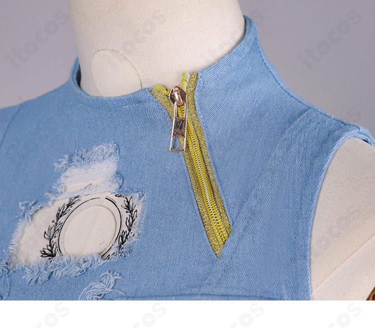 轟はじめ Flashpoint衣装 インナー襟元の装飾と質感