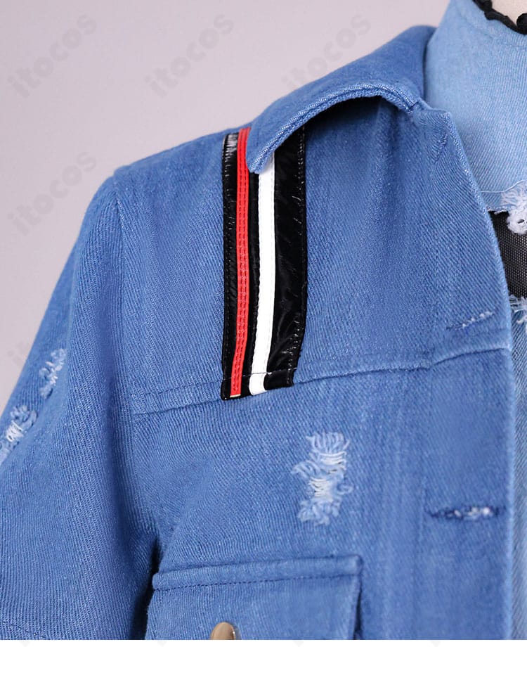 儒烏風亭らでん Flashpoint衣装の襟元デザインと装飾アップ