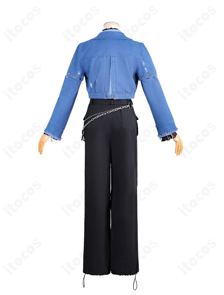 儒烏風亭らでん Flashpointコスプレ衣装の背面全体ディテール