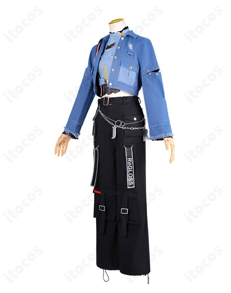 儒烏風亭らでん Flashpointコスプレ衣装の側面シルエット