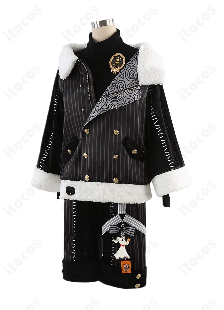 リリア・ヴァンルージュ ナイトメアークーリエ衣装の左側面シルエットと太もも飾り