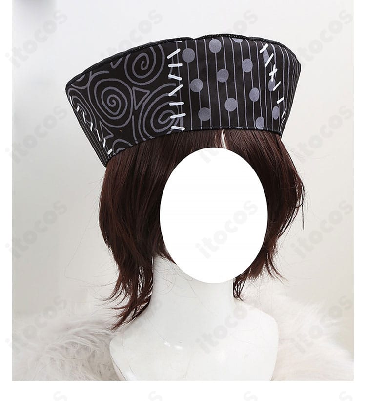 帽子の装飾ディテールと形状がわかる近接写真