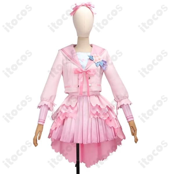 学園アイドルマスター 花海咲季 桜フォトグラフ コスプレ衣装 高発色で上品、イベント映え