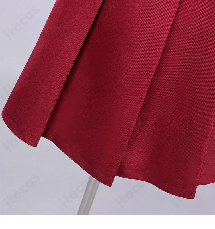 小林みくる私服コスプレのスカート裾の広がりと質感