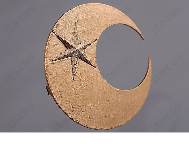 髪飾りディテール（固定用パーツと装飾の質感が分かるクローズアップ）