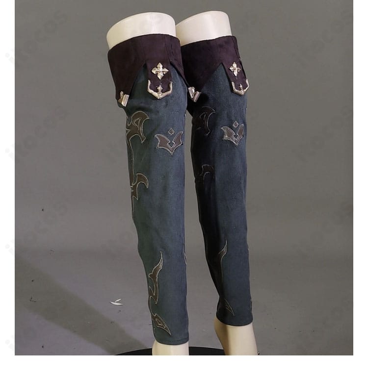 ルパ衣装 レッグカバーとショートレギンスの質感・縫製アップ