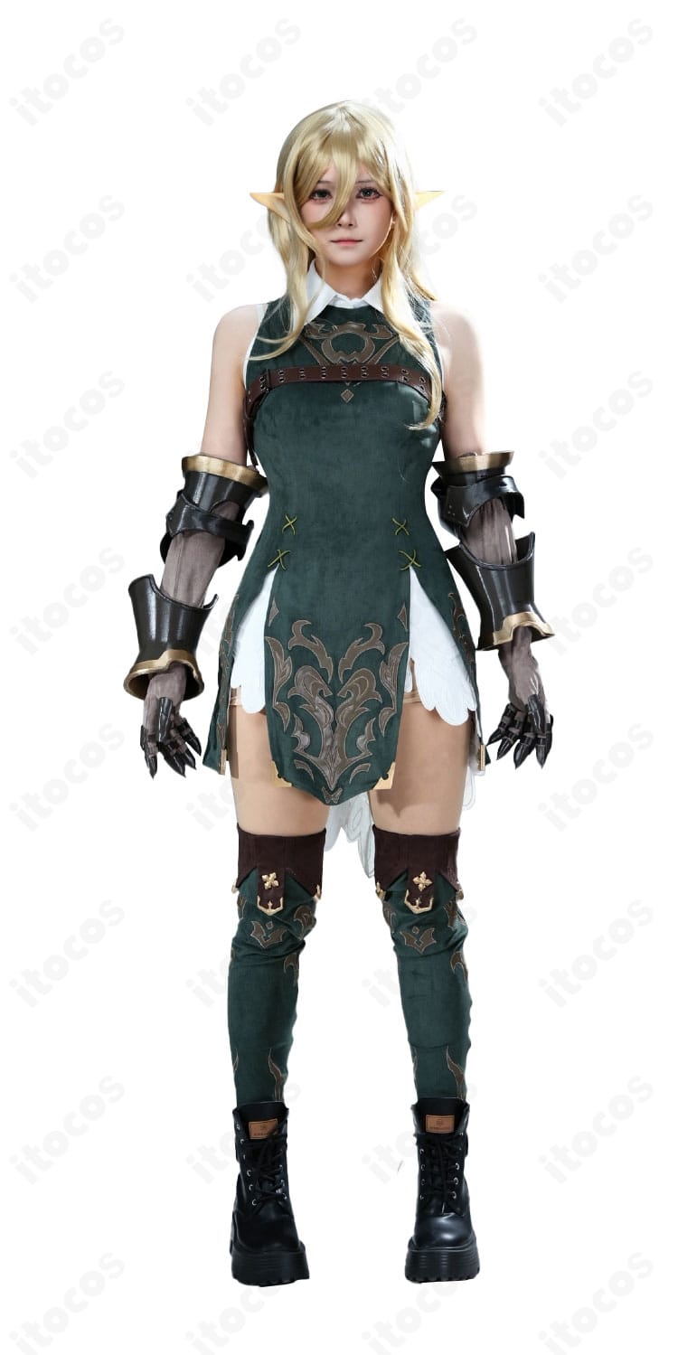 ルパ コスプレ衣装 正面全体像（ワンピース・胸ベルト・装飾の配置）