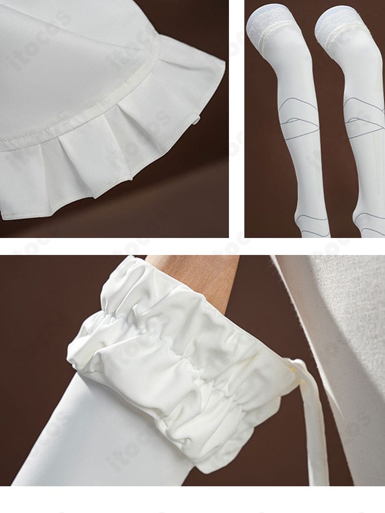 アームカバーや装飾パーツのステッチ・素材感ディテール