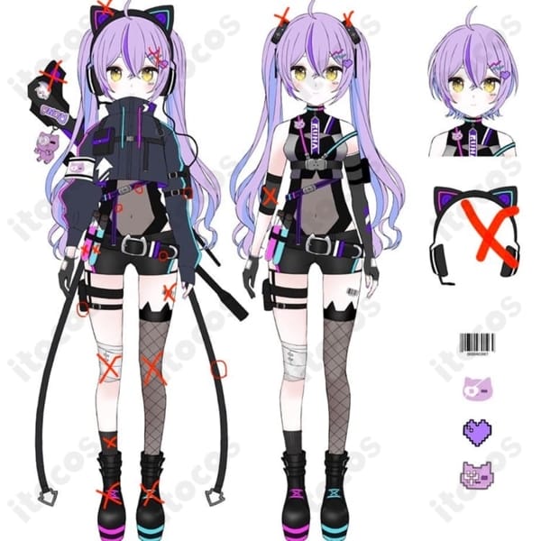 紫宮るな 第三衣装 サイバーパンク｜高再現×軽やか着用感で撮影・イベントに最適