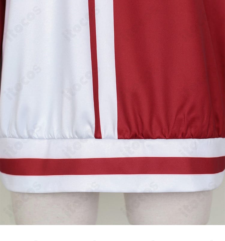 明導アキナ トップスの裾ディテール画像（ヘムのステッチ仕上げ）