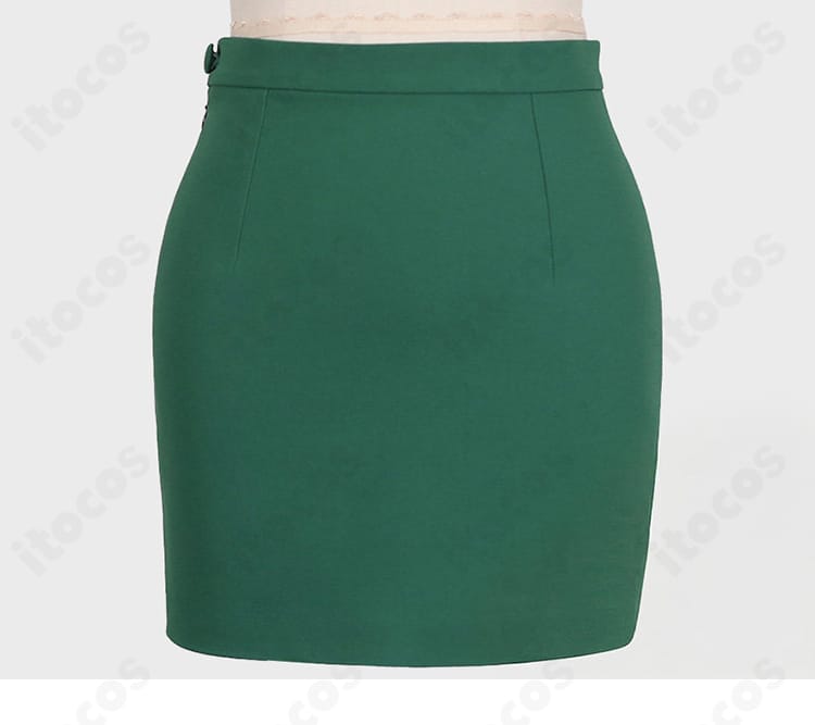 スカートのプリーツや生地感を示すディテール画像