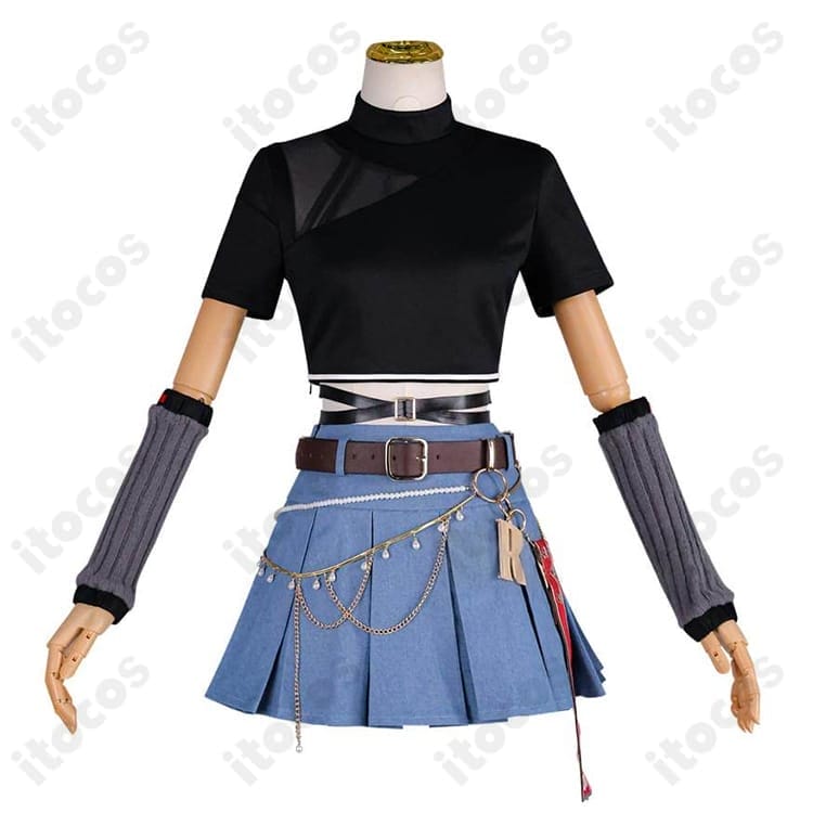 通気性と美シルエットのホロライブ 一条莉々華 Flashpoint衣装 高再現コスプレ - 4枚目の画像