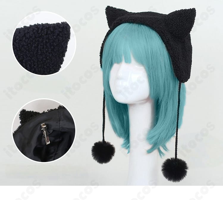 帽子（ヘッドアクセ）単体のディテール：ツバ形状と質感