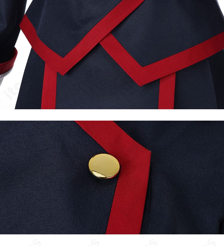 スカート裾の装飾と縁取りステッチのディテール