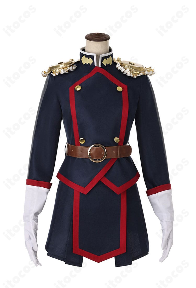 羽前京香 魔防隊制服のトップスとスカートの正面全景