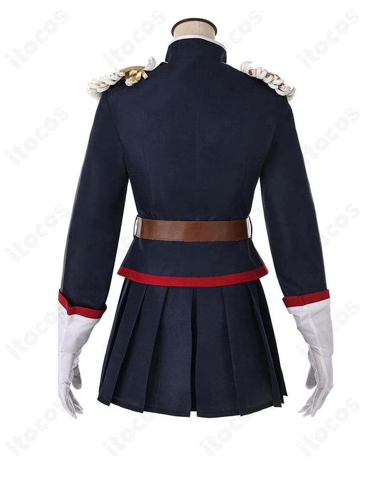 羽前京香 魔防隊制服の背面デザインとスカートライン