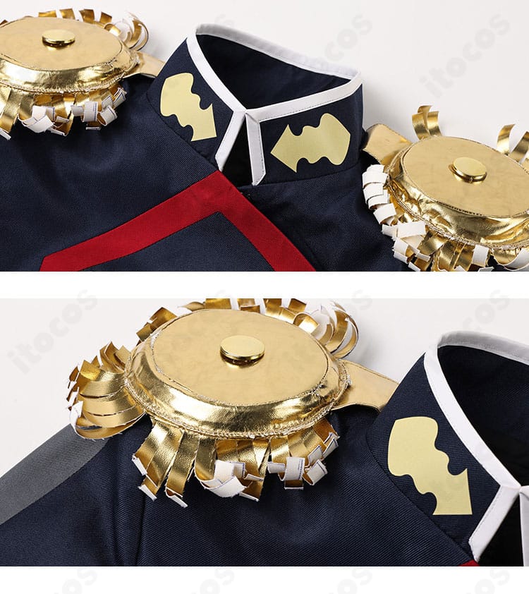 肩甲部の飾りパーツ（肩鎧風デザイン）の質感ディテール