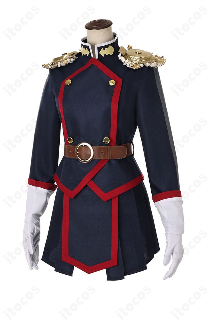 羽前京香コスプレ衣装のサイドシルエットと腰帯の見え方