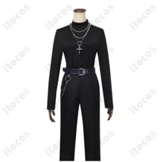 快適なゴシックロングコート衣装。高再現ディテールで撮影映えするフルセット - 4枚目の画像（サムネイル）