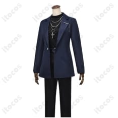 快適なゴシックロングコート衣装。高再現ディテールで撮影映えするフルセット - 2枚目の画像（サムネイル）