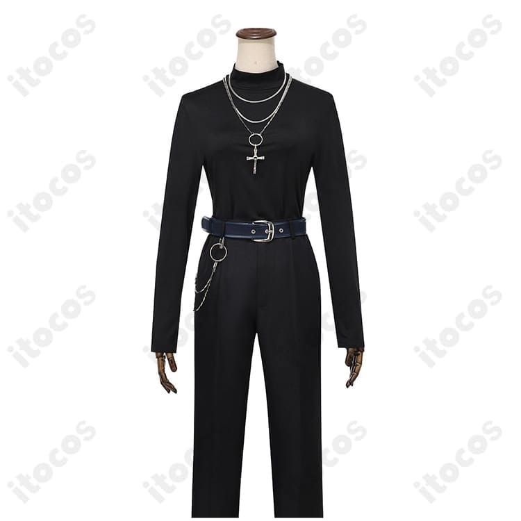 快適なゴシックロングコート衣装。高再現ディテールで撮影映えするフルセット - 4枚目の画像