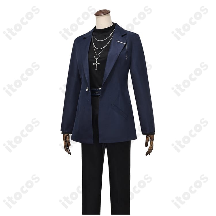 快適なゴシックロングコート衣装。高再現ディテールで撮影映えするフルセット - 2枚目の画像