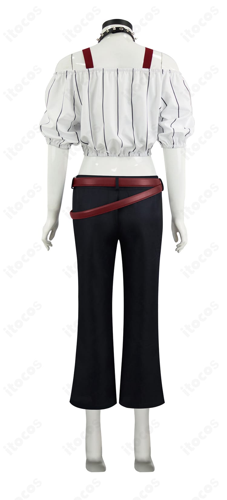 星綺羅羅 私服コスプレの側面。ウエストラインとベルト位置の再現性を確認できる画像。