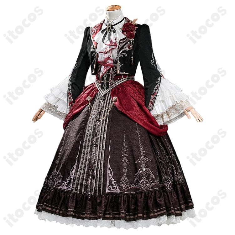 恋と深空 主人公「魂を約す赤月」衣装 高再現で映えるフルセット｜着心地も快適 - 2枚目の画像