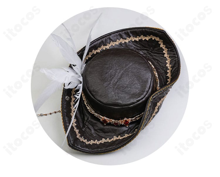 恋と深空 主人公 魂を約す赤月 帽子の装飾・縁取りディテール