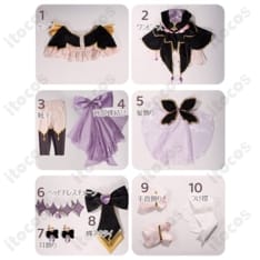 名探偵プリキュア 森亜るるか／キュアアルカナ・シャドウ 高再現フルセット衣装 - 4枚目の画像（サムネイル）