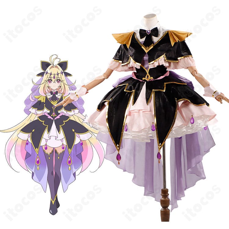 名探偵プリキュア 森亜るるか（キュアアルカナ・シャドウ）のキャラクターイメージと衣装一式の参考画像