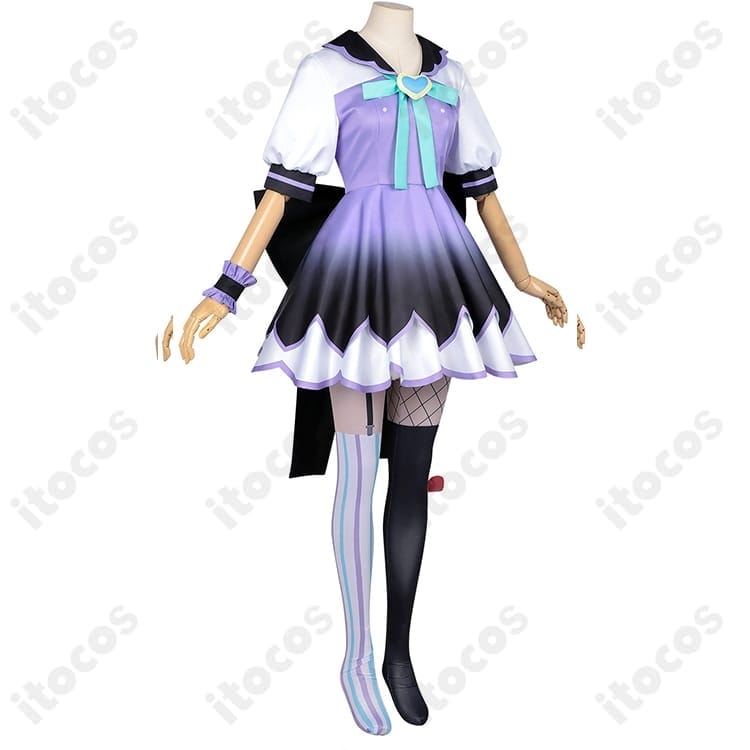 NEEDY GIRL OVERDOSE 猛毒電波少女☆パープル・ロリポップ 高発色コスプレで撮影・配信に映える一着 - 2枚目の画像