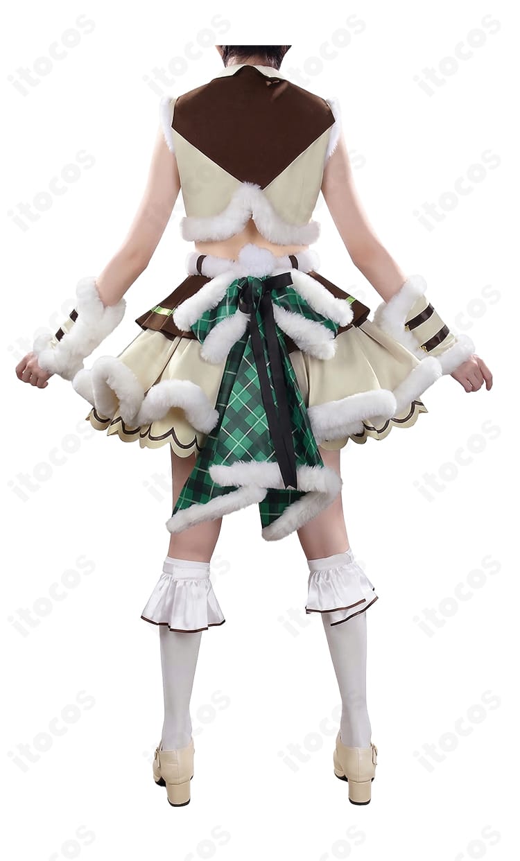 タイキシャトル Baa Baa Patisserie コスプレ衣装の背面全体図（シルエットと装飾の配置）