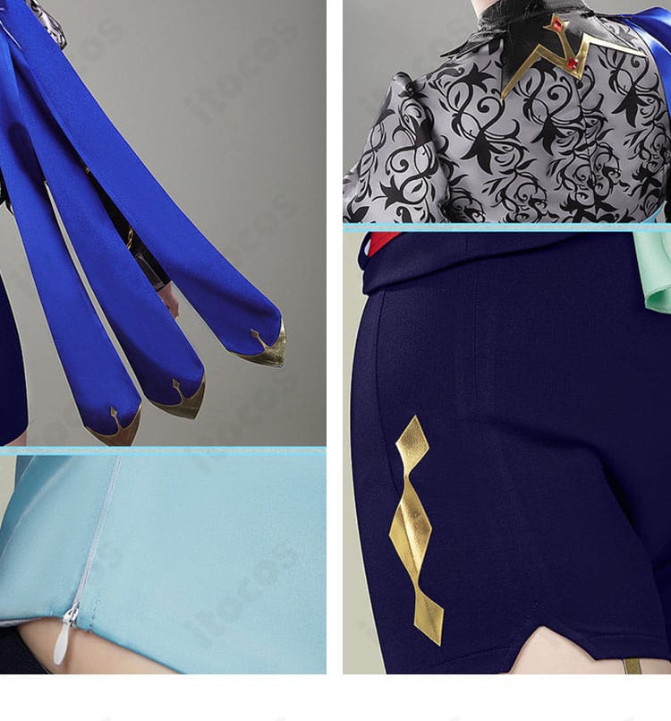 手首飾り・アームカバーなど小物装飾の質感と縫製を示すディテール画像