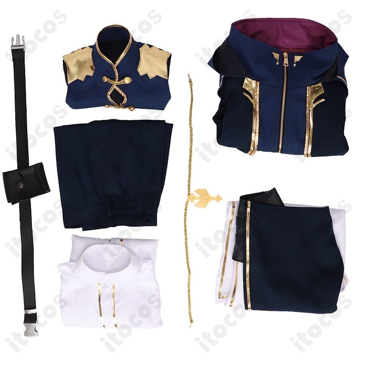 にじさんじ 佐伯イッテツ 共通衣装 コスプレ 高再現でクールに決まる撮影映えフルセット - 4枚目の画像