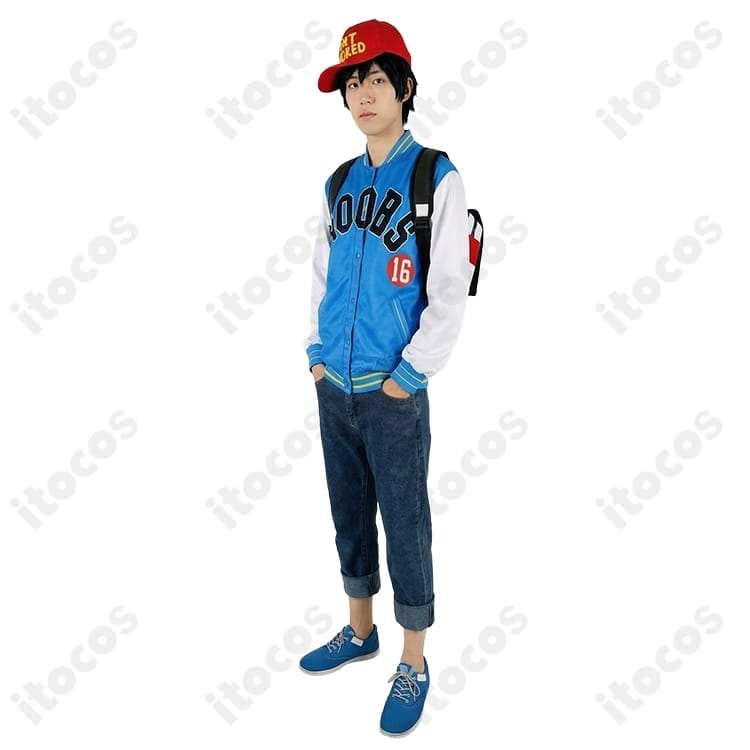 ペルソナ5 織田信也 私服コスプレ｜動きやすい高再現スタジャンセット - 2枚目の画像