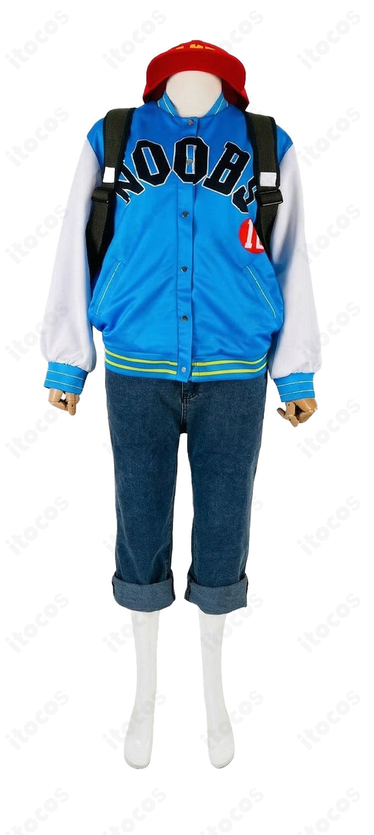 ペルソナ5 織田信也 コスプレ衣装の背面ディテール(リブと背中ライン)