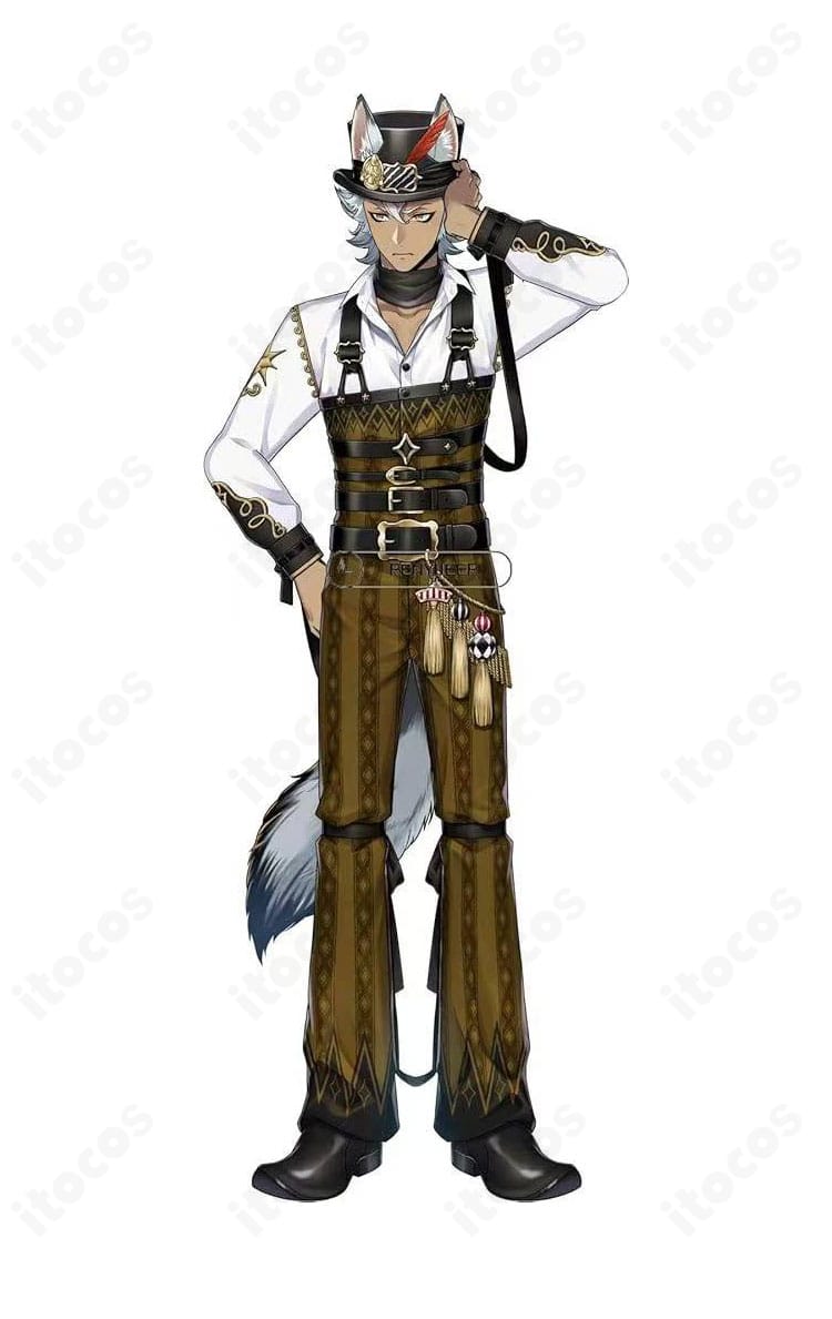 ジャック・ハウル プレイフル・ドレスの正面全身イメージ｜ツイステ コスプレ衣装（帽子付き）