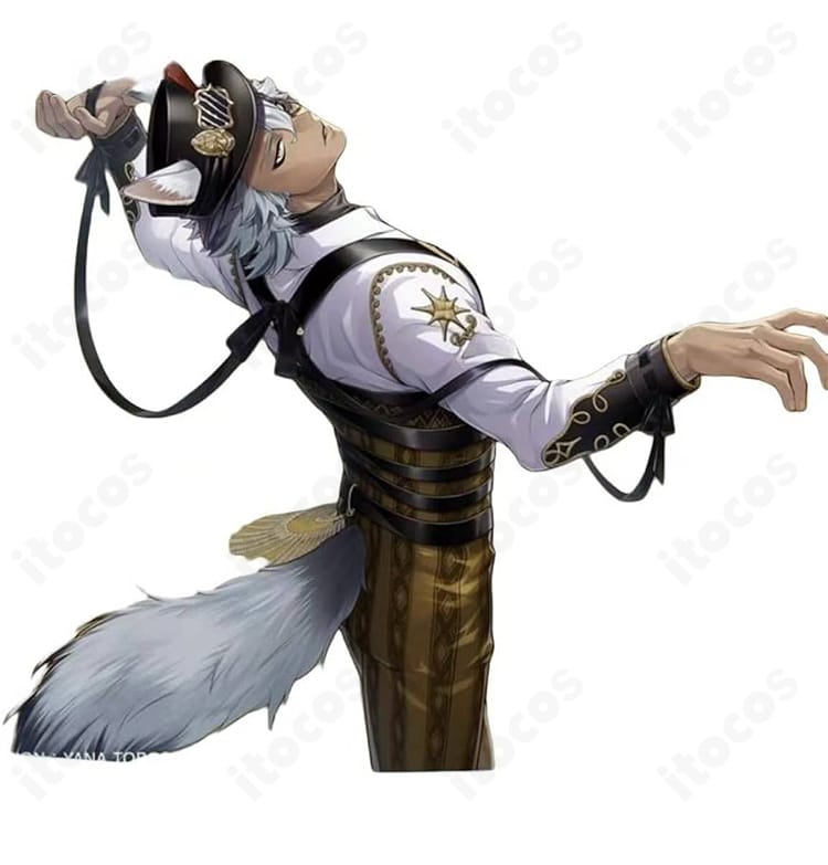 ジャック・ハウル プレイフル・ドレスの側背ディテール写真｜背面シルエットと装飾の質感が分かる角度