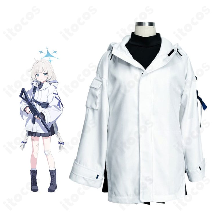 立木マイアの学園制服コスプレ一式を着用したモデルの全体イメージ