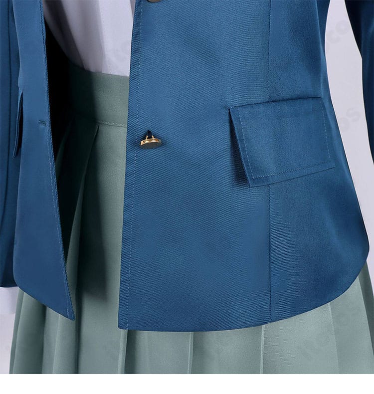 前立てとポケット周辺の縫製ディテール（ステッチと縁取り）