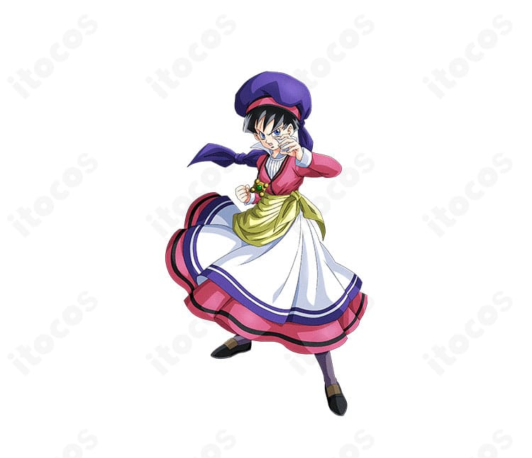 ビーデル ナタデ村の姿コスプレ衣装を着用した全身キャラクターイメージ