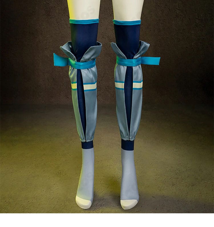 レッグカバー・靴下の装飾ディテール近接