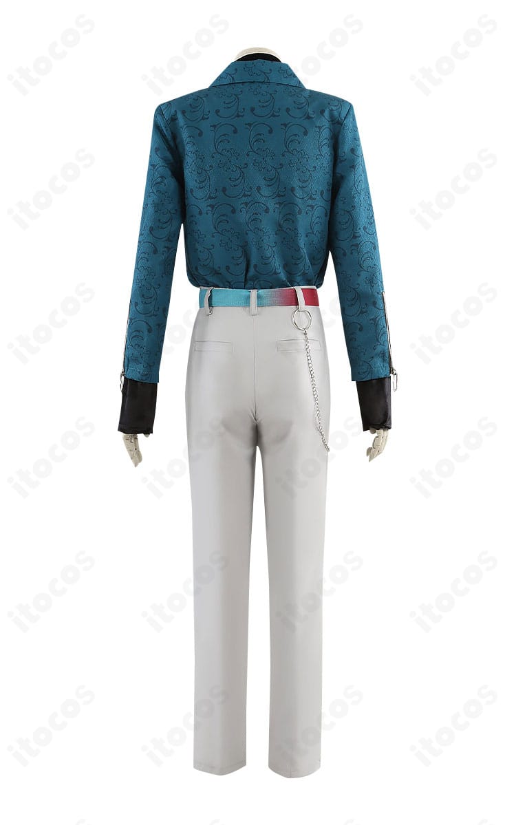 コート背面のシルエットとセンターベント周りを確認できる画像