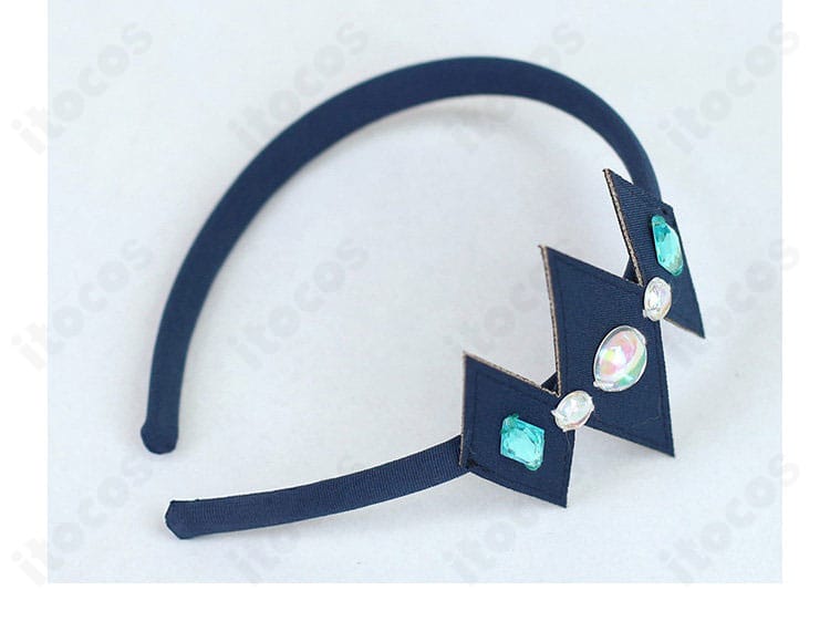 カチューシャのリボン装飾と配色ディテール